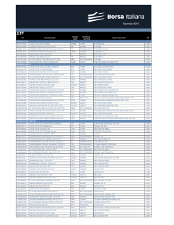 Full list ETF - Borsa Italiana