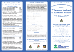 7° Concorso Nazionale - Associazione Orchestra Giovanile della