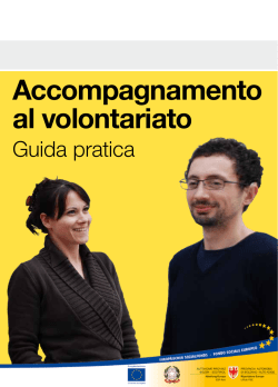 Guida pratica - Accompagnamento al volontariato