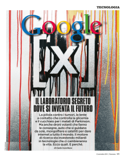 Google X - Associazione Scienza e Vita