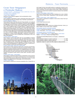 Gran Tour Singapore e Penisola Malese