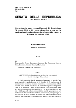 bozze - Senato della Repubblica