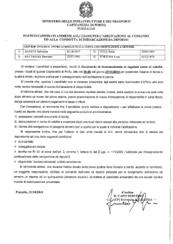 Abilitazione al Comando e Condotta di