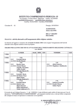ISTITUTO COMPRENSIVO PERUGIA 15