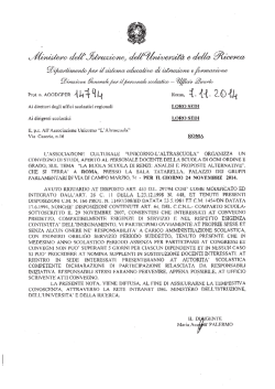 Esonero Ministeriale 24 Novembre 2014 – M5S
