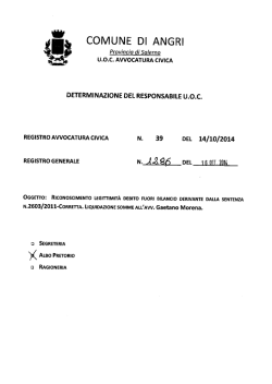 Determina n.1286-2014-Riconoscimento debito