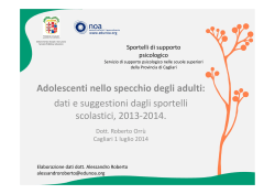 Adolescenti nello specchio degli adulti: dati e suggestioni dagli