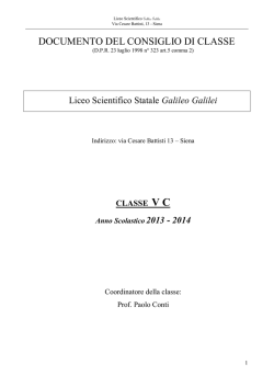 documento classe 5 sezione C