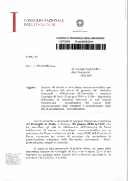 circolare - Ordine degli Ingegneri della Provincia di Vicenza