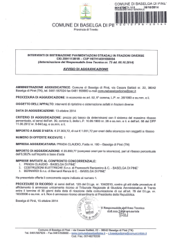 I III Il - Albo Comunale. Comune di Baselga di Pin&eacute;.