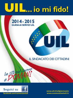 UIL "Io mi Fido!" - Convenzioniuil.it