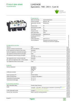scheda tecnica