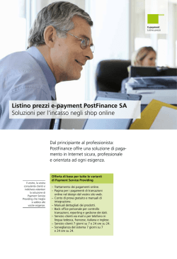 Listino prezzi e-payment (PDF)