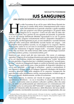 ius sanguinis - Nicoletta Poidimani