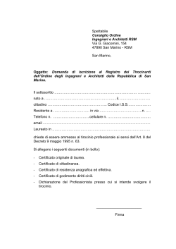 scarica modulo PDF - Ordine Ingegneri ed Architetti della