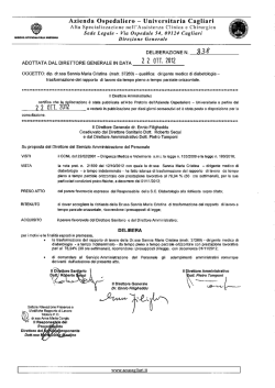 Deliberazione n. 838 del 22.10.2012