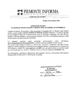 Scarica la nota informativa.