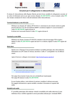 Istruzioni per il collegamento in videoconferenza (PDF)