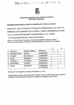 delibera giunta 87 del 2014