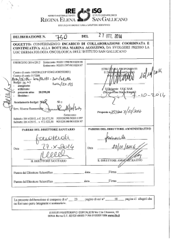 Deliberazione n. 750 del 27.10.2014