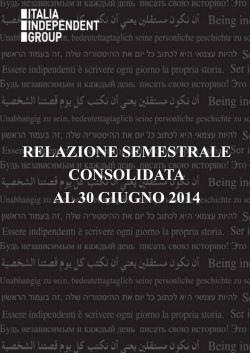 IIG - Relazione semestrale consolidata al 30.06.14 (draft finale)