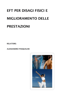 eft per disagi fisici e miglioramento delle prestazioni