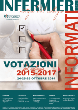 Editoriale I ringraziamenti del Presidente