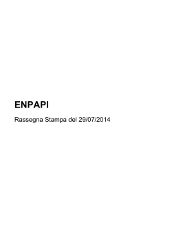 Relazione ENPAPI, sul conflitto di interesse dei vari