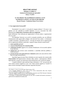 Relazione Frisanco 17 giugno 2014