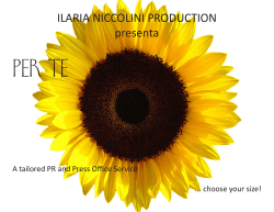 ILARIA NICCOLINI PRODUCTION presenta