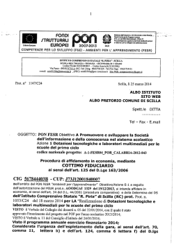 ISTITUTO COMPRENSIVO STATALE &ldquo;R. PIRIA&rdquo; - SCILLA