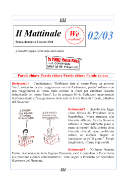 2 marzo 2014 - Il Mattinale