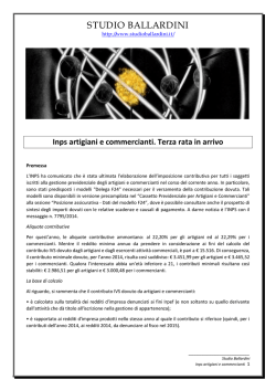 INPS artigiani e commercianti