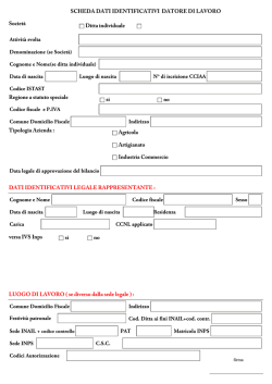 Documenti Datore - UNSIC SERVICE ROMA