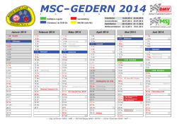 MSC Kalender 2011 - MSC Gedern 74 e.V.