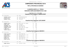 CAMPIONATO PROVINCIALE 2014