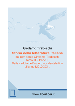 G. Tiraboschi - Storia della letteratura italiana - Tomo III