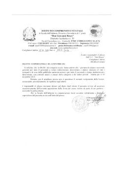 Comunicazione ai docenti