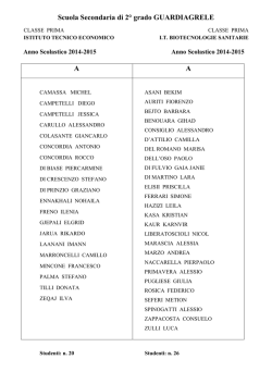 Classi 1^ ITE e ITBS - a.s. 2014/15