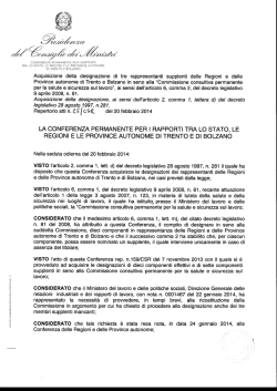 Visualizza documento pdf - Conferenza Stato Regioni