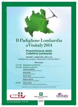 Il Padiglione Lombardia a Vinitaly 2014
