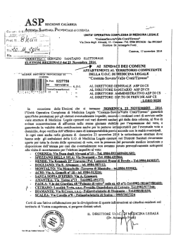 servizio sanitario elettorale - Comune di Guardia Piemontese