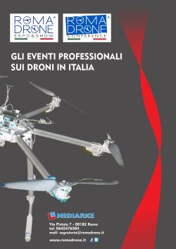 GLI EVENTI PROFESSIONALI SUI DRONI IN ITALIA