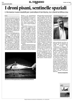 I droni pisani, sentinelle spaziali