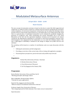 Modulated Metasurface Antennas