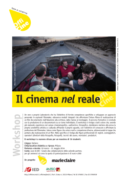 Il cinema nel reale - Lombardia Film Commission
