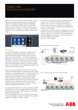 Product note SACE Emax 2 e IEC61850 (Italiano - pdf - Nota