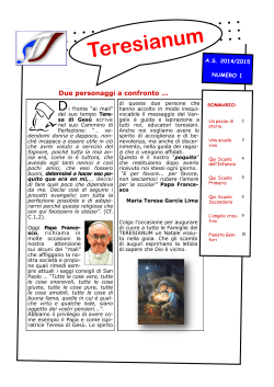 Giornalino Dicembre 2014 - Istituto Paritario Teresianum