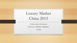 Prodotti Luxury in Cina