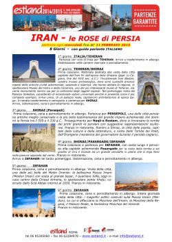 IRAN - le ROSE di PERSIA
